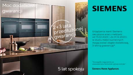 2+3 lata gwarancji Siemens