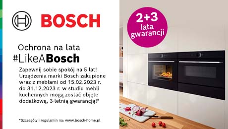 2+3 lata gwarancji Bosch