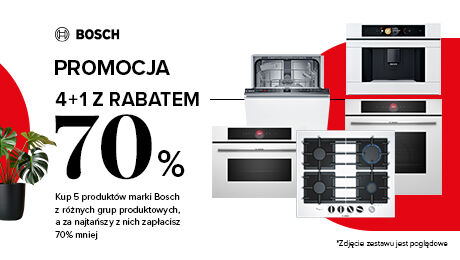 Promocja Bosch - 4 + 1 z rabatem 70%
